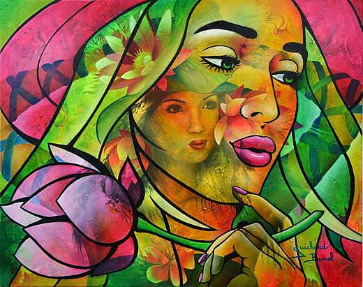 Fleur d'éternité - 50x61 cm