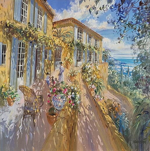 Panorama sur la Provence - 100x100cm