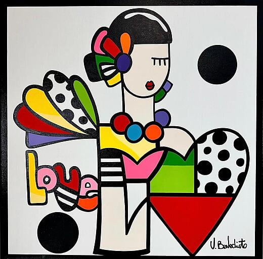 I love to love - 50x50 cm