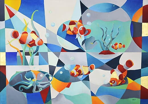 Gold Fish - 92x65cm