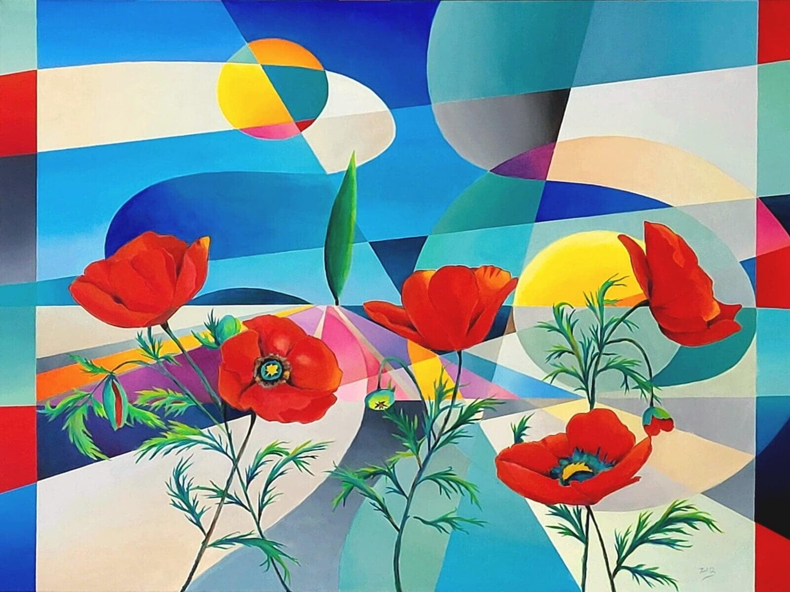 Poppies - 92x73cm