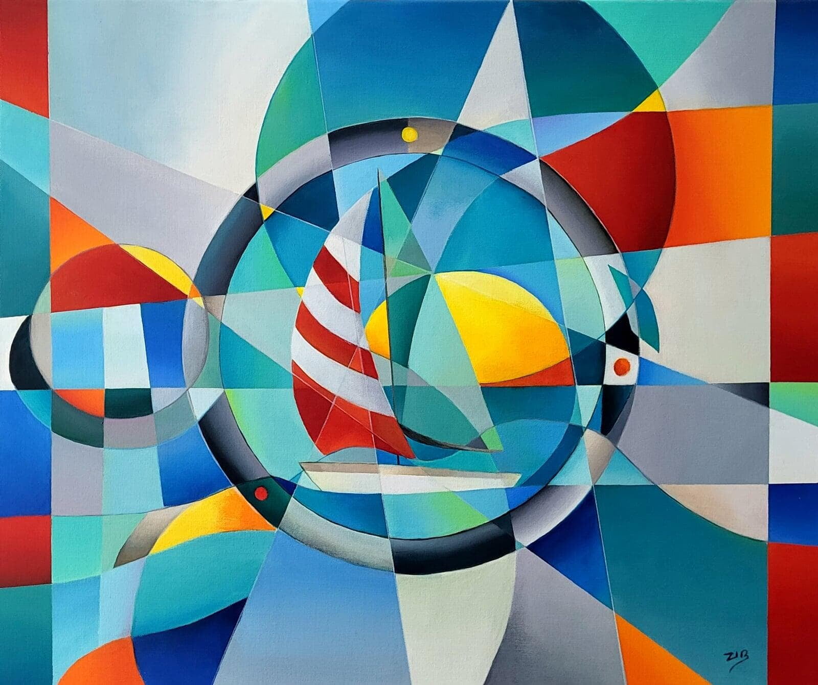 View from a Porthole - 65x54cm